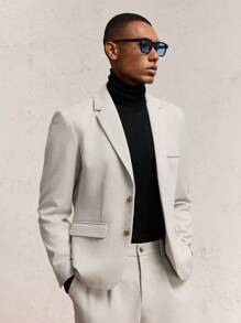 AKNOTIC Formal Set di cardigan oversize a maglia con spalle lasciate cadere, adatto per autunno/inverno, per uomo