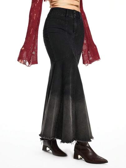 Fairycore Gonna aderente a sirena spaccata nello stile Y2K per donna