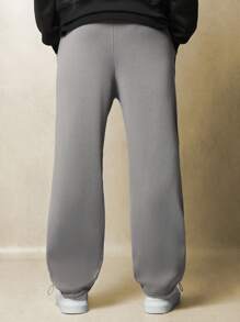SUMWON Pantalones deportivos de felpa ultrasuaves con puños elásticos, pantalones para el invierno, ocio, gimnasio, entrenamiento, correr y uso diario