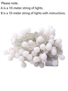 10M Light Banner Wedding Decoration Birthday Party Decor Gender Reveal Banner Festival Party Decoration For Home