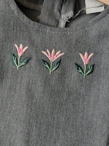 休闲百搭保暖棋盘兔子羊毛婴儿女童连体衣，按扣底部设计方便穿脱，柔软舒适的面料可舒缓宝宝，秋冬季 - 灰色 - 查看 7