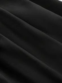 SHEIN MOD 大码复古长裙，大蝴蝶结装饰，优雅可爱的女式风格 - 黑色 - 查看 4