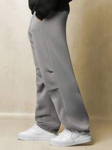 SUMWON Pantalones deportivos de felpa ultrasuaves con puños elásticos, pantalones para el invierno, ocio, gimnasio, entrenamiento, correr y uso diario