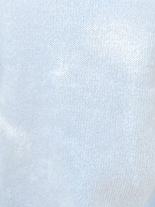 Chiquease Áo len nữ dáng rộng họa tiết da báo và sao, kiểu dáng thường ngày, thích hợp mặc đi sân bay mùa thu đông. - trắng - Xem 7