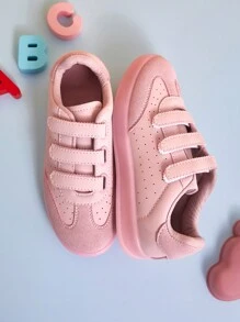 Mini mi 畅销儿童超棒粉色低帮钩环运动鞋 - 将时尚风格与实用舒适融为一体，非常适合休闲或运动穿着。 - 粉色 - 查看 6