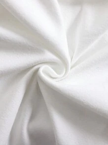 SHEIN Leap Crew 2pcs Baby Girl Heart Graphic Long Sleeve Top And Leopard Print Pants Set, Autumn/Winter - White - View 7