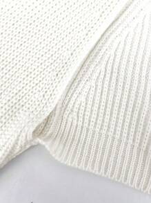 Sweetra 2pcs Solid Ribbed Knit Shrug Cardigan,Long Sleeve Tops Fall Winter Cloth For Women