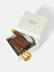 MOTF PREMIUM 1PC WOMEN'S STREET STYLE METAL/METALLIC FEELING BLACK FASHION WAIST BELT, SUITABLE FOR WORK AND PARTY