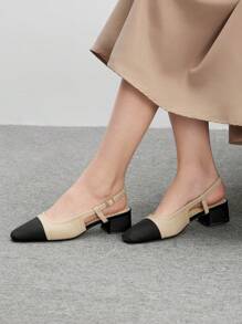 CUCCOO BIZCHIC Women's Retro Chunky Heel Strap Sandals - Multicolor - View 5