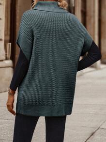 EMERY ROSE Damen Rollkragen lässige luftige vielseitige Pullunder