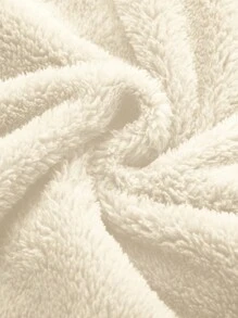 Manfinity Campus Court Men's Autumn/Winter Letter Print Long Sleeve Drawstring Hoodie Sweatshirt - Apricot - View 3