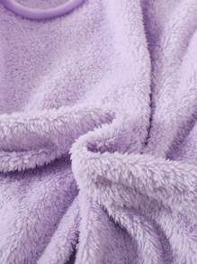 Zestaw bluz z dzianiny Tween Girl Warm Teddy Flanelowa z odsłoniętymi ramionami i okrągłym dekoltem, 2 sztuki/opakowanie, jesień/zima