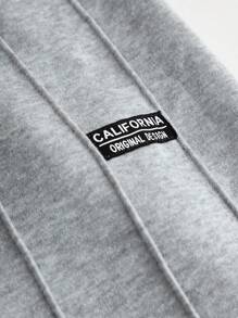 Girlism Tenue de sport casual américaine pour ados filles en automne/hiver pour la rentrée scolaire, t-shirt court à manches longues gris avec volants et pantalon de survêtement à jambes droites