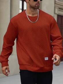 Manfinity Homme 男士纯色休闲运动衫，适合秋冬季