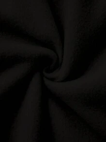 INAWLY 大码女式圣诞圆领长袖字母印花休闲卫衣套头衫秋季款 - 黑色 - 查看 5