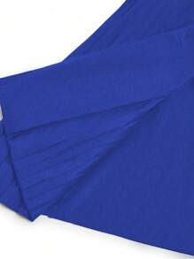 SHEIN Clasi 大码女式纯色长袖双排扣长款优雅风衣，秋季