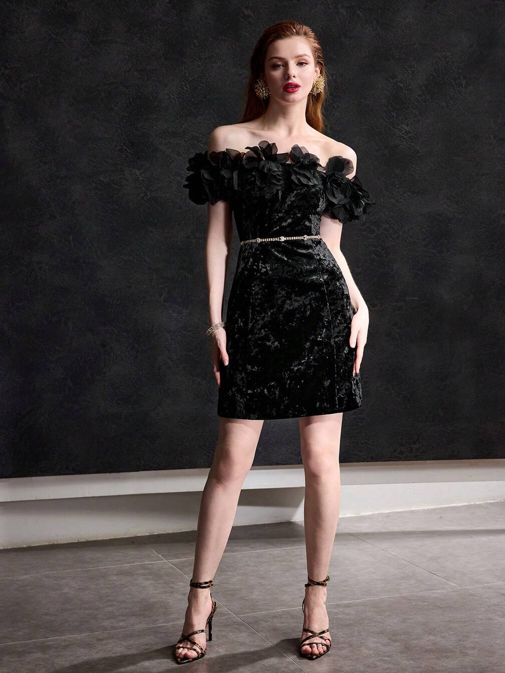 slim fit off shoulder dress Women's Summer Off Shoulder Dress Slim Fit Compere Party High Waist Full  dress