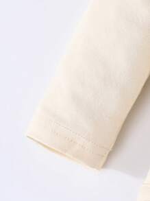 SHEIN 2 pièces/Set Body à manches longues volantées avec imprimé cœur et pantalon imprimé léopard avec nœud papillon pour bébé fille, tenue décontractée et mignonne pour l'extérieur, automne/hiver - Multicolore - Voir 6