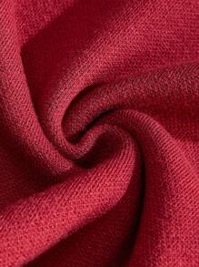 Manfinity VCAY Suéter casual de hombre con cuello redondo, mangas largas, detalles gráficos de letra y parches de unicolor