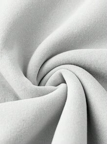 SHEIN Unity Merry Christmas Shiny Graphic Print Crew Neck Sweatshirt, Light Heather Gray Pullover Fall - Light Grey - View 4