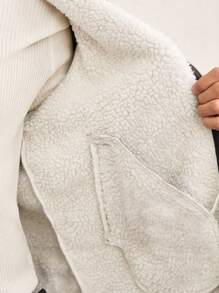 Manfinity VCAY Chaqueta informal de corte slim con cuello vuelto, de manga larga y apertura delantera, tejida, ligera, adecuada para otoño/invierno, para salidas, regalos para amigos, esposo, novio