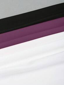 Sweetra Blusa casual de mujer de un hombro de manga larga en unicolor