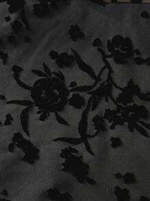 SHEIN MOD 黑色复古挂脖式女式连衣裙，秋冬装 - 杏色 - 查看 3