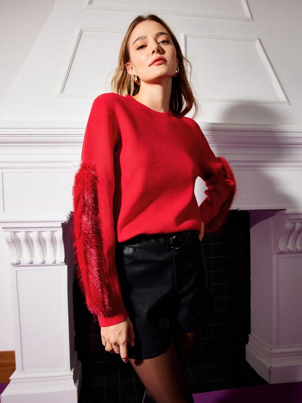 MOTF PREMIUM Jersey Con Mangas De Pelo Sintético