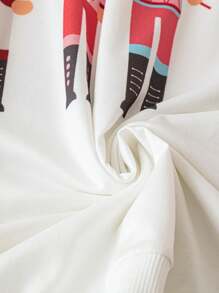 SHEIN LUNE Plus Size Simple Fashion Casual Everyday Hoodie For New Year Holiday Party Clothes Pullover Fall Outfit