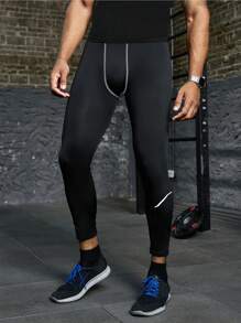 Gym Rark Leggings de sport élastiques et respirants avec imprimé lettres, style petit ami pour hommes - Noir - Voir 4