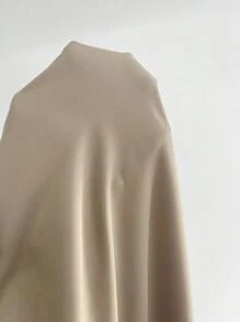 Chiquease 方领褶皱荷叶边下摆长款女装