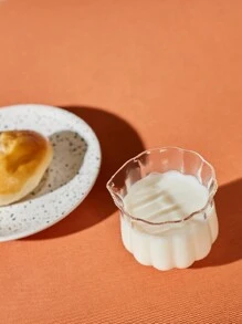 Cirelle 1 buah Cangkir Teh Kecil Lotus dari Pyrex Borosilikat Berkualitas Tinggi, Dispenser Teh Kecil Motif Bunga Roh Jepang, Set Teh Perjalanan, Dekorasi Meja Tea Sea, Rama, Perlengkapan Pernikahan, Penggunaan untuk Teh Sore - Putih - View 2