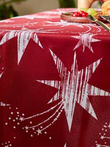 Cirelle Meteor Shower Printed Christmas Tablecloth, Suitable For Family Gatherings, Picnics, Kitchen And Dining Table Decor, Coffee Table Cover, Durable Placemat - Multicolor - View 3