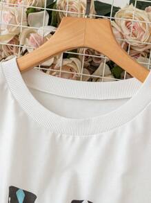 SHEIN LUNE Plus Size Simple Fashion Casual Everyday Hoodie For New Year Holiday Party Clothes Pullover Fall Outfit