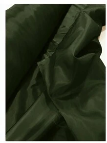 EURMUSE 女士 2 件套休闲纯色圆领长袖上衣和迷你裙 - 軍綠色 - 查看 6