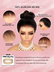 ALL READY WIG Pre-Bleached Pre-Plucked Pre-Cut Lace Melting Lace 360 Glueless Lace Frotnal Wig 100% Human Hair Body Wave 9AM HAIR