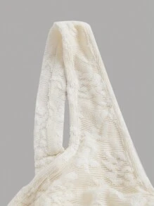 SHEIN MOD 大码杏色蕾丝背心鱼尾裙两件套梦幻正式套装、舞会套装、邮轮女装、90 年代套装、韩国时尚、晚宴套装， - 杏色 - 查看 4