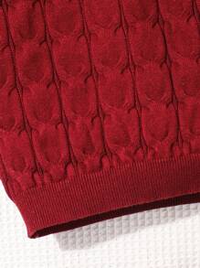 1 Stück Kleine Jungenleichter Pullover im College-Stil, dick, weich, bequem und vielseitig mit Karomuster und Stehkragen, geeignet für den täglichen Gebrauch, Schule, Ausflüge, Sport, Herbst/Winter