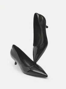 CUCCOO BIZCHIC Giày lười nữ màu đen mũi nhọn gót thấp thoải mái, thích hợp đi làm, hẹn hò, dự tiệc và đi nghỉ mát. Thích hợp cho kỳ nghỉ xuân, lễ Phục sinh và Giáng sinh. - màu đen - Xem 9