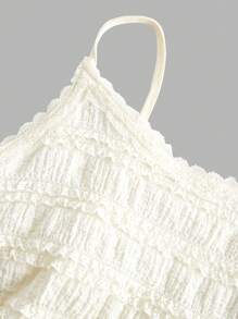 Muchica 女士休闲百搭纯色吊带背心和短裤 2 件套 - 粉色 - 查看 4