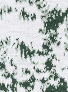 RueChic Men's Christmas Snowflake & Pine Tree Combination High Neck Sweater - Green - View 7