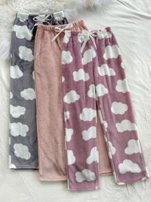 3件套女士毛绒云朵蓬松下装，秋冬季，秋冬服装