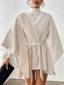 RosyDaze 女士时尚简约休闲百搭罩衫式大衣，秋冬款