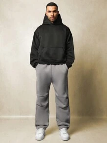 SUMWON Pantalones deportivos de felpa ultrasuaves con puños elásticos, pantalones para el invierno, ocio, gimnasio, entrenamiento, correr y uso diario