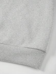 SHEIN Women Letter Print Long Sleeve Thermal Lined Casual Crew Neck Sweatshirt, Autumn/Winter Graduation,Back To School Outfits,Graduation,Teacher Outfits For Women,Back To School