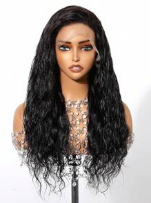 Tóc giả ren phía trước Body Wave 13x4 làm từ tóc thật cho phụ nữ Tóc giả ren phía trước trong suốt có mật độ 180% Tóc thật được nhổ sẵn với tóc con Tóc giả bằng tóc thật nguyên chất Màu đen tự nhiên cho phụ nữ - SNatural - Xem 14