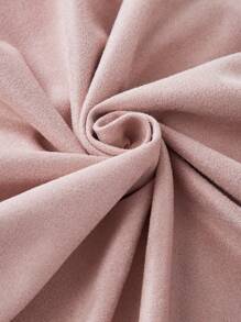 Tween Girls' Bubble Sleeve Single-Breasted Fuzzy Cuff Casual Shirt Dress