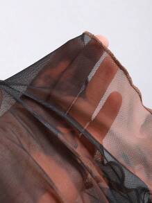 Sweetra 复古百搭露肩皱褶长袖 T 恤，秋冬配色 Y2K 图案 T 恤女款春季上衣