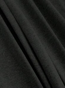 Sweetra 2pcs Set: Square Neck Long Sleeve T-Shirt And Flare Pants, Casual Fitted Women Fall Cloth For Women - Black - View 5