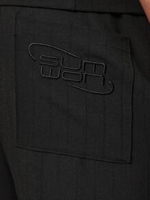 SUMWON Boxy Fit Rustic Revere Collar Shirt And Straight Fit Pant 2 Piece Set - Black - View 6